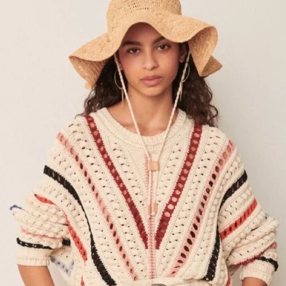 BA&SH PULL GARDY SWEATER IN ECRU - Picture 5 of 5